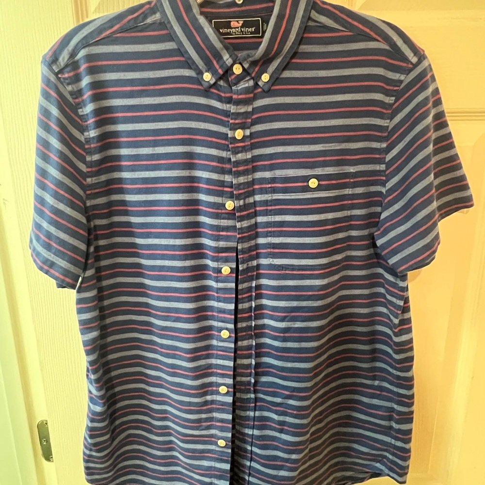 Vineyard Vines Men's Multicolor Striped Button-Down Shirt